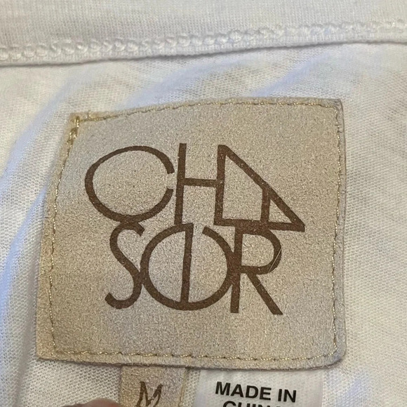 Chaser blouse with scoop neck and balloon sleeves, size Medium - Picture 3 of 3